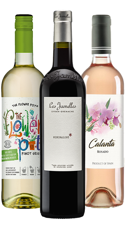 חבילת אדום לבן ורוזה אורגנית עם תמורה מעולה למחיר